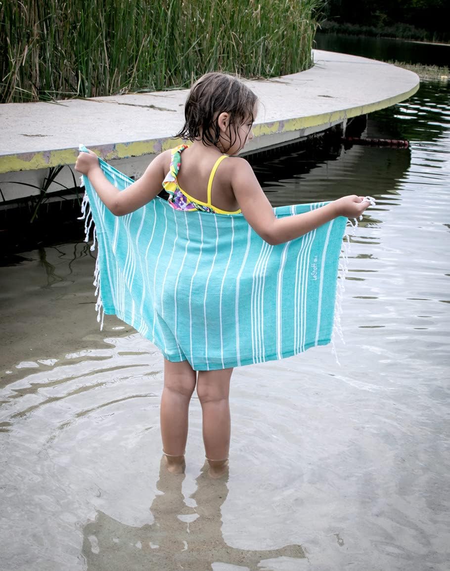 LeStoff Premium Hammam Towel, 100% Organic Cotton, Pre-washed Sustainable Absorbent & Quick-drying, Beach, Bath, Shower, Yoga - Image 3