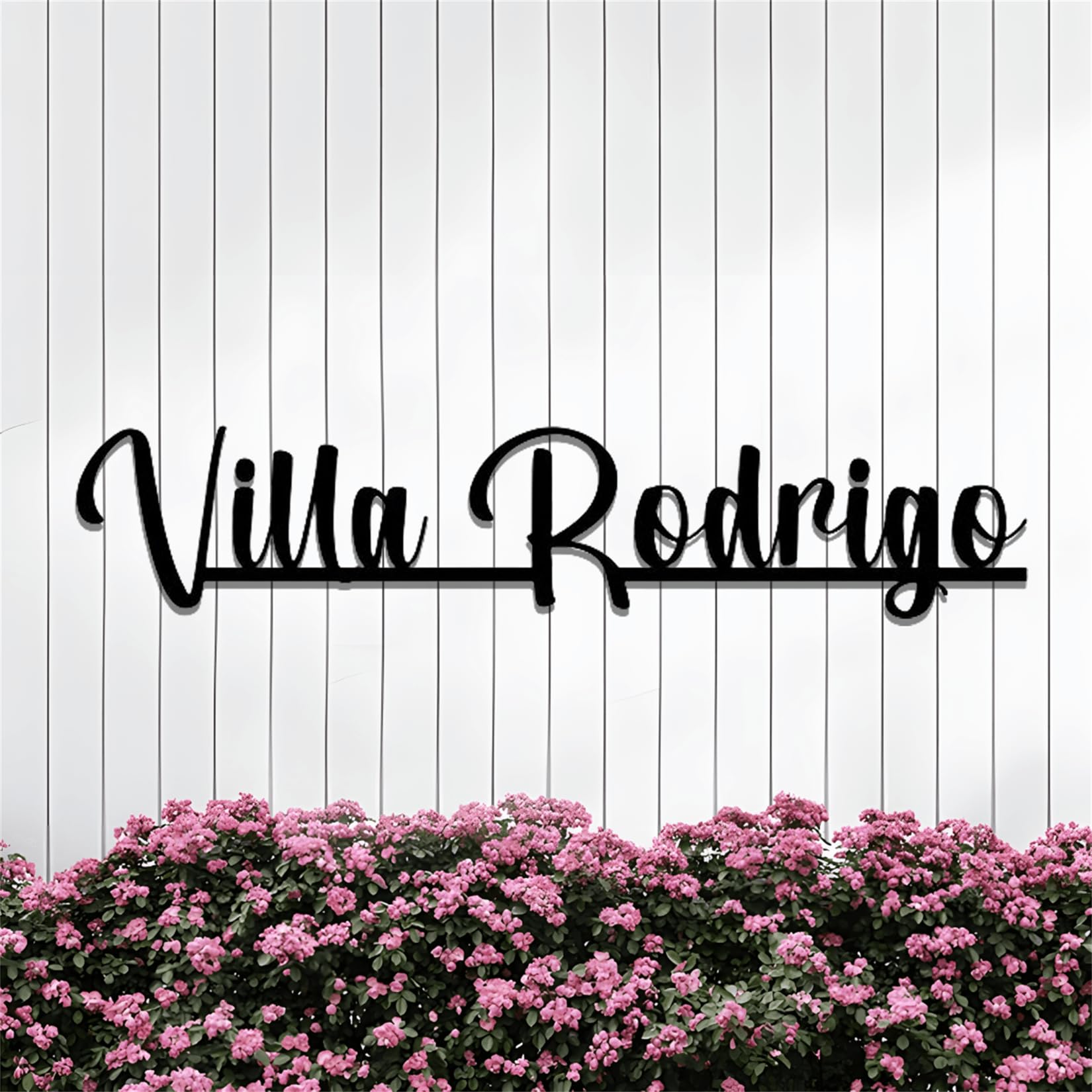 Personalized Metal Name Signs for Outdoors, Custom Modern House Numbers, Family Name Sign, Home Decorations for Entryway, Porch, Basement, Housewarming & Wedding Gifts