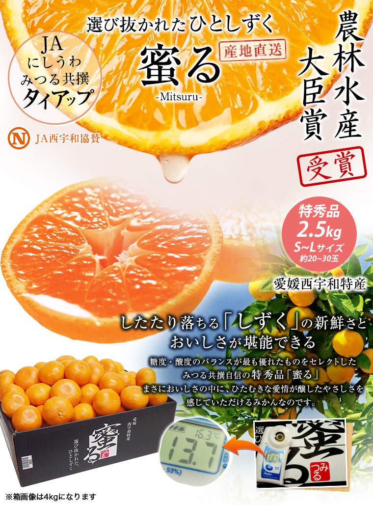0️⃣4️⃣愛媛県産 川上蜜柑 秀品Sサイズ ２箱セット④ お歳暮 ギフト】愛媛県 JAにしうわ 川上共選 最高等級みかん「味ピカ