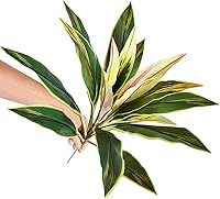 Vista 7 de 1 planta artificial de Dracaena falsa para decoración de dormitorio, decoración de sala de estar, plantas artificiales en maceta, adornos para sala