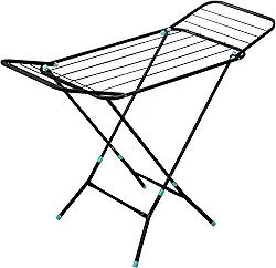 Varal de Chão Slim Preto com Abas