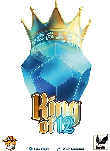 Miniatura 2 de Juego de mesa King of 12 - Conquista el reino y reclama el trono!, juego familiar para niños y adultos, a partir de 10 años, 2-4 jugadores, 20-40