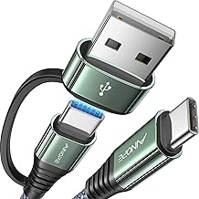 AINOPE USB C to USB C Cable, 10 FT USB C Cable Fast Charging with USB to USB C Adapter, 60W USB to USBC Cable for iPhone 16 Pro Max Plus Type C Cable 17 15 14 13 12 Samsung Switch iPad, Grey