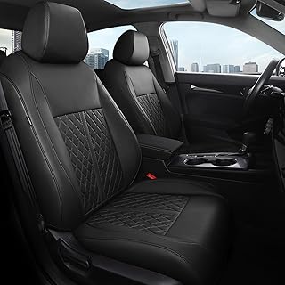 for Honda Civic Leather Seat Covers, Sedan EX 2022-2026, Sport 2025 2026, Custom Fit