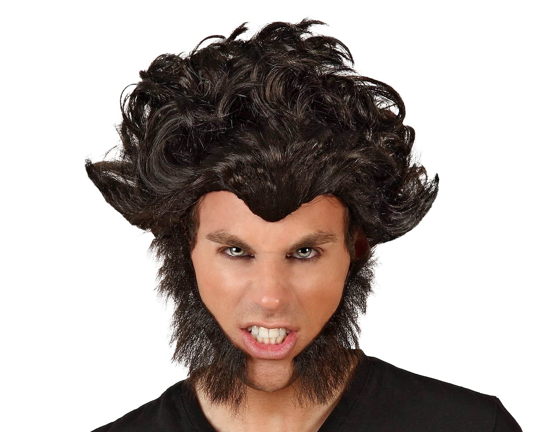 ATOSA 29625 Unisex Adult Wig Black
