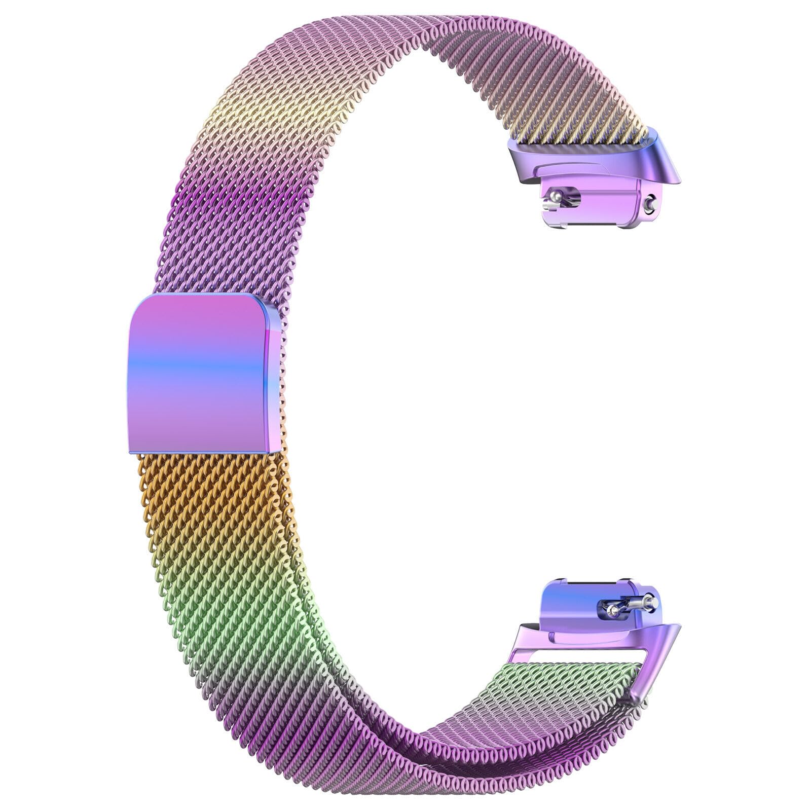 Panda Bobo Compatible for Fitbit Inspire 3 Metal Strap, Mileanese Metal Adjustable Sport Replacement Wrist Band (Multicoloured) - Image 3