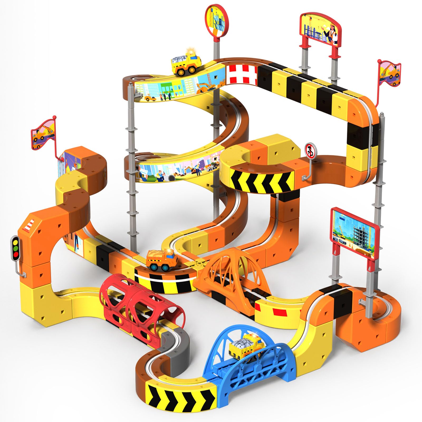 Construction Train Set - 112PCS Electric Tracks -1 Construction Train Set - 112PCS Electric Tracks -1