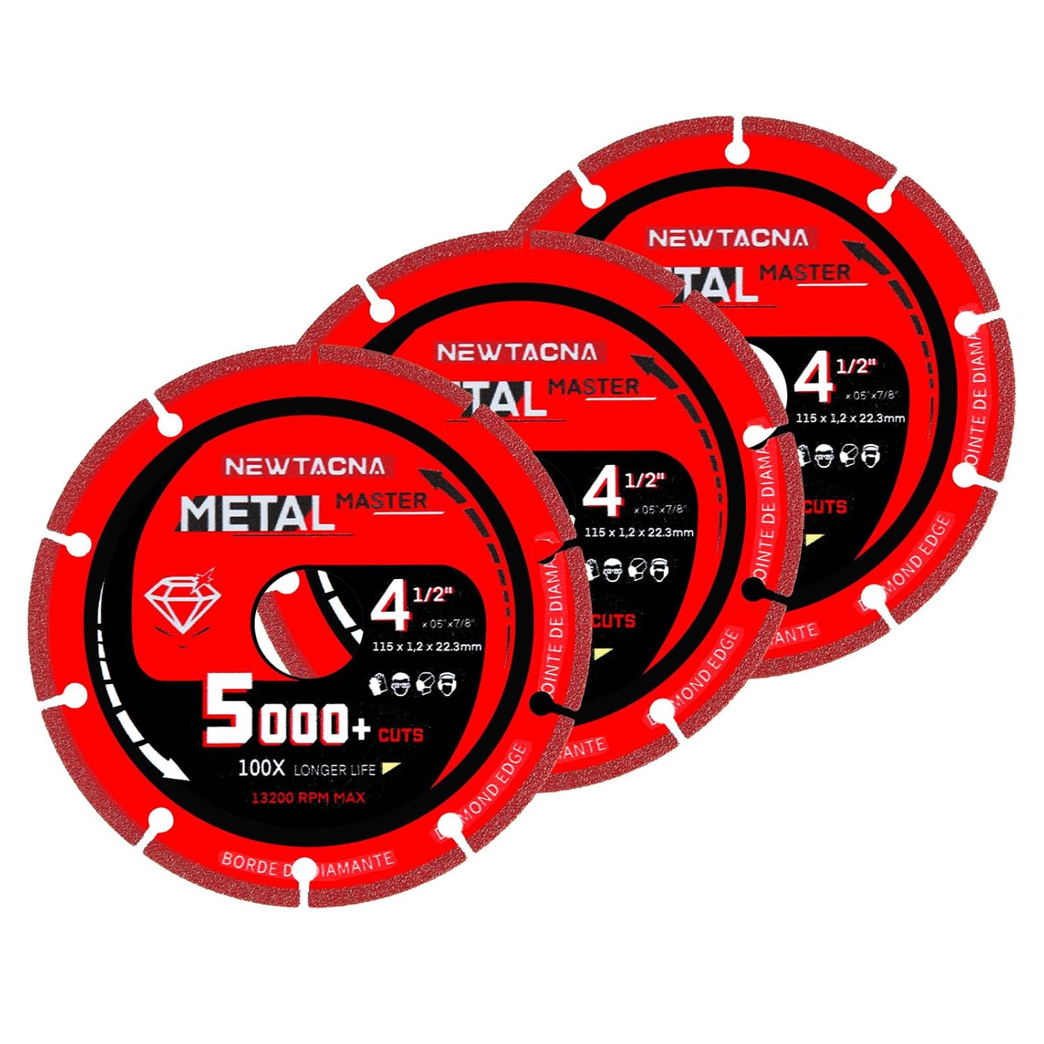 4 1/2 Cut Off Wheel Angle Grinder Cutting Disc 4.5 Inch Cut Off Wheel for Metal Diamond Wheel 4 1/2 Inch Metal Cutting Blade Angle Grinder