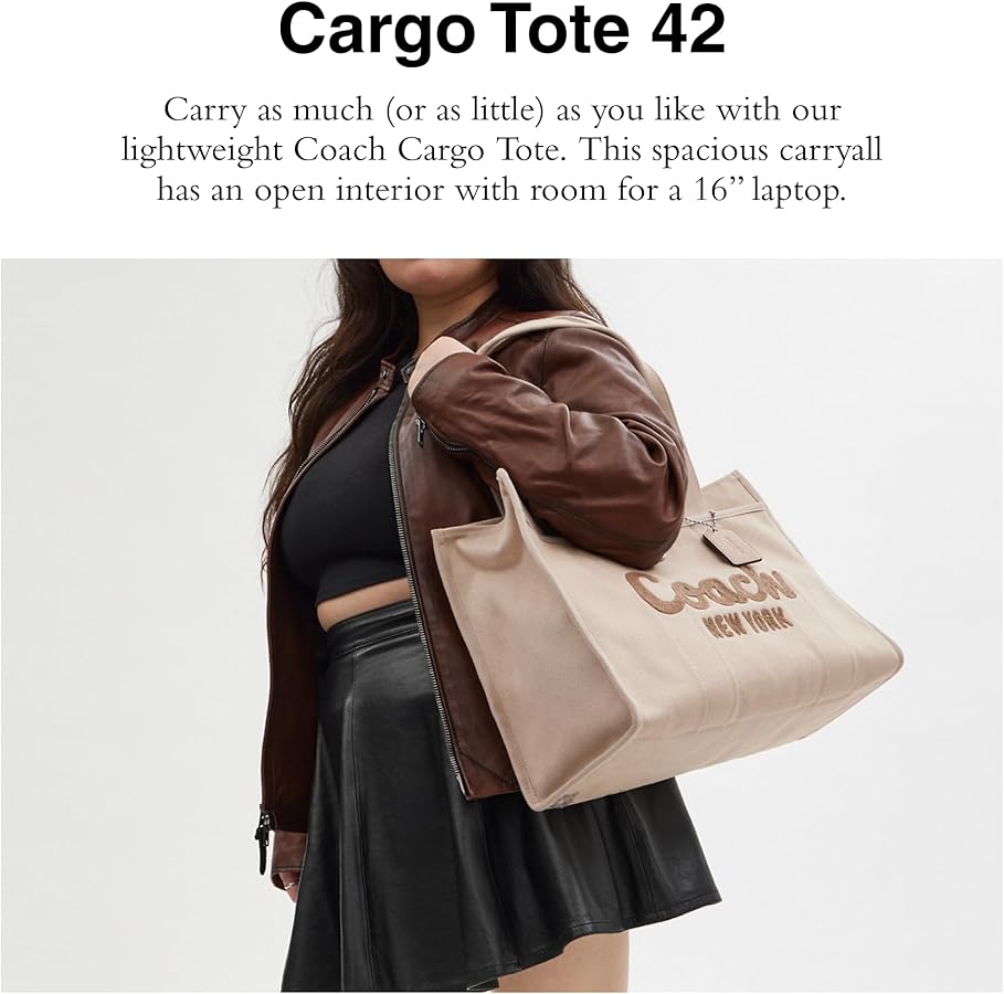 Amazon | [Coach] トートバッグ。 Cargo Tote 42 ブラック