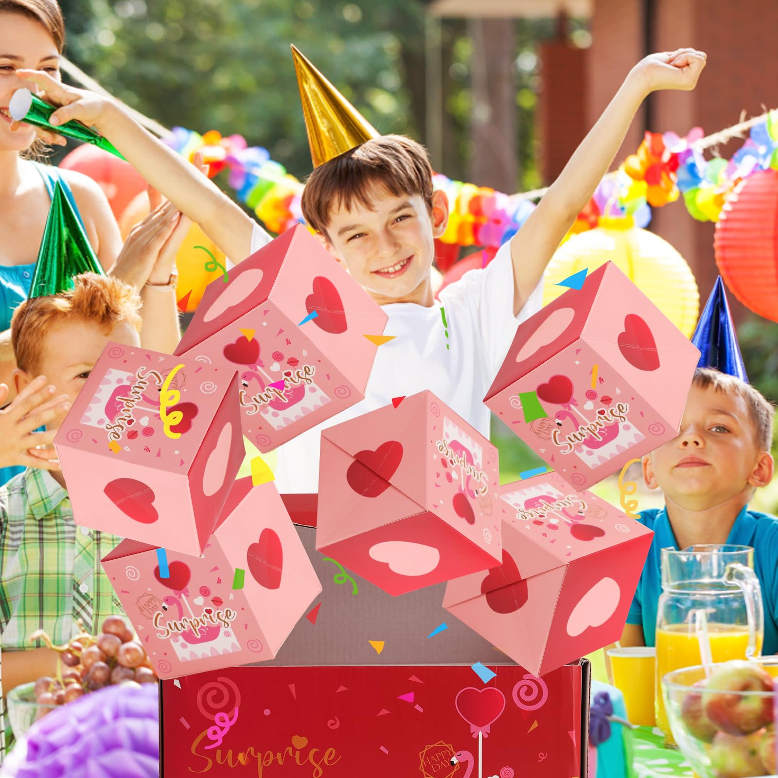 Amazon.com: PEUTIER Surprise Gift Box, Pink Explosion Love
