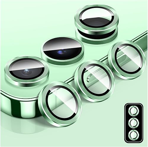 Miniatura 10 de LucBuy Protector de lente de cámara para Samsung Galaxy Z Fold 3, cubierta de cámara de vidrio templado Protector de pantalla Adhesivo de película