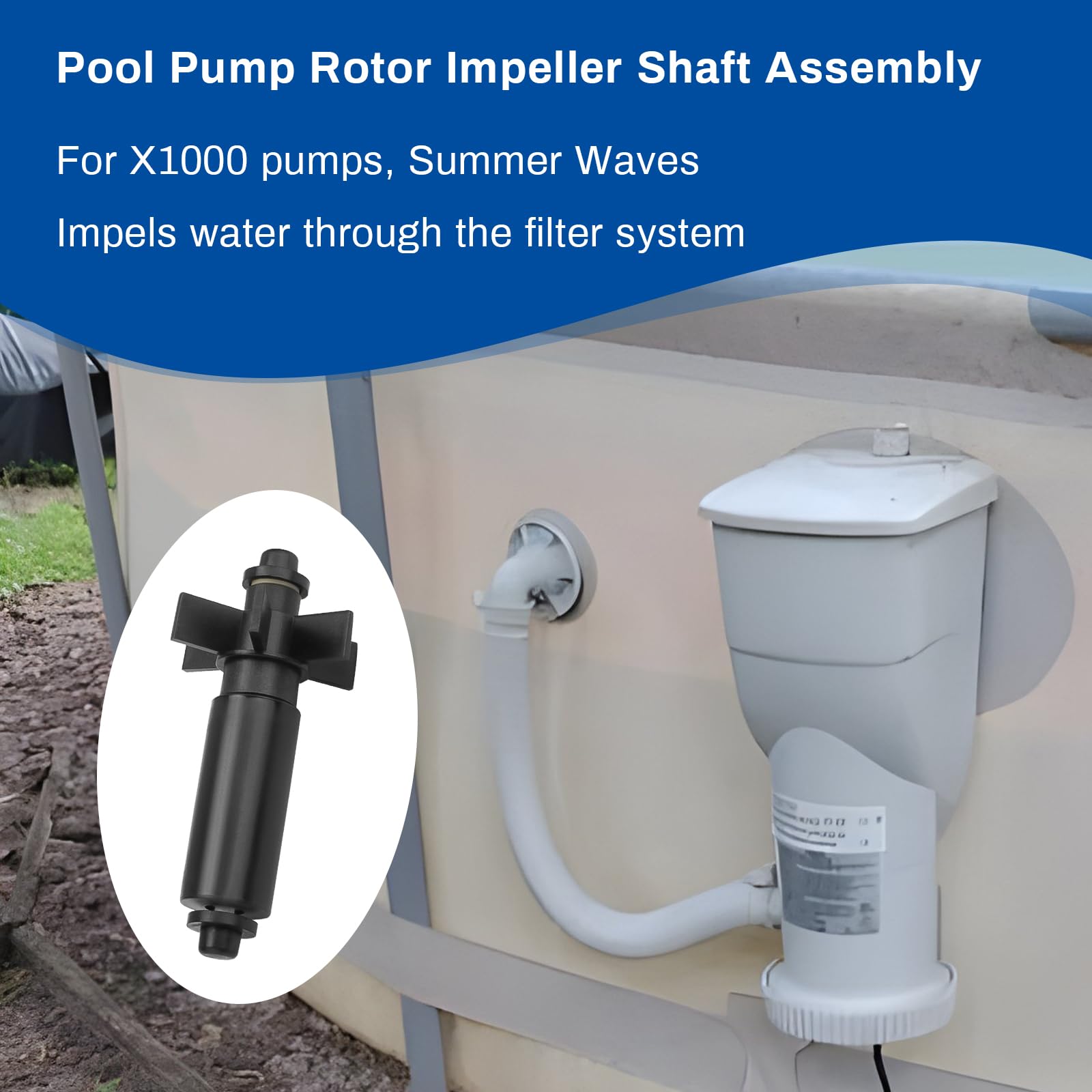 Amazon.com: Upgrade Rotor Impeller Shaft Assembly fit for Summer