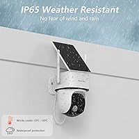 Vista 8 de wansview Security Cameras Wireless Outdoor-2K Dual Lens Home Security Cameras, 360° View, Solar Panel Battery Powered, Color Night Vision, PIR