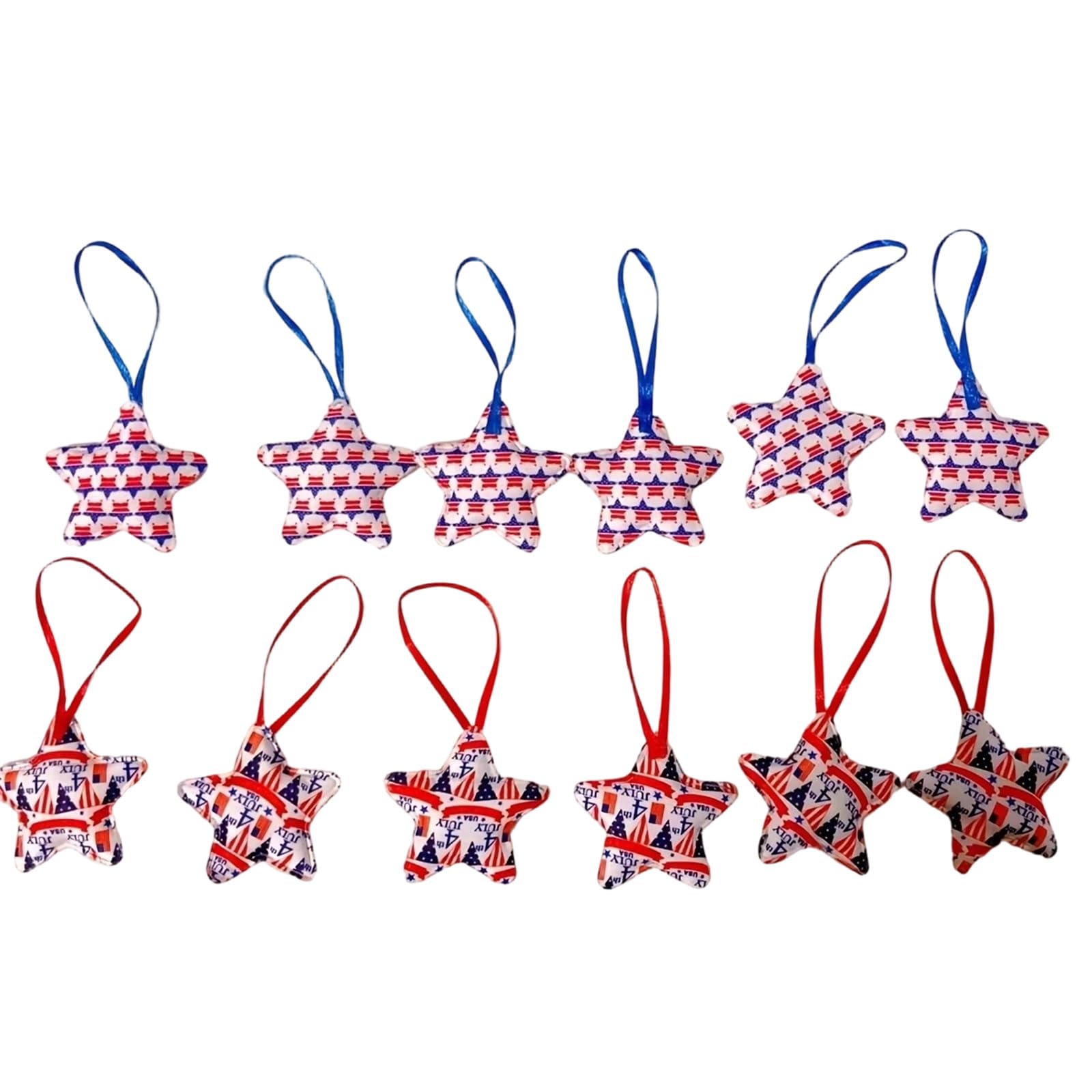 Tsophreniq 4Th of July Hanging Ornament Patriotic Star Tree Decorations Red White Blue Star 250Th Anniversary Day Patriotic Hanging for Tree