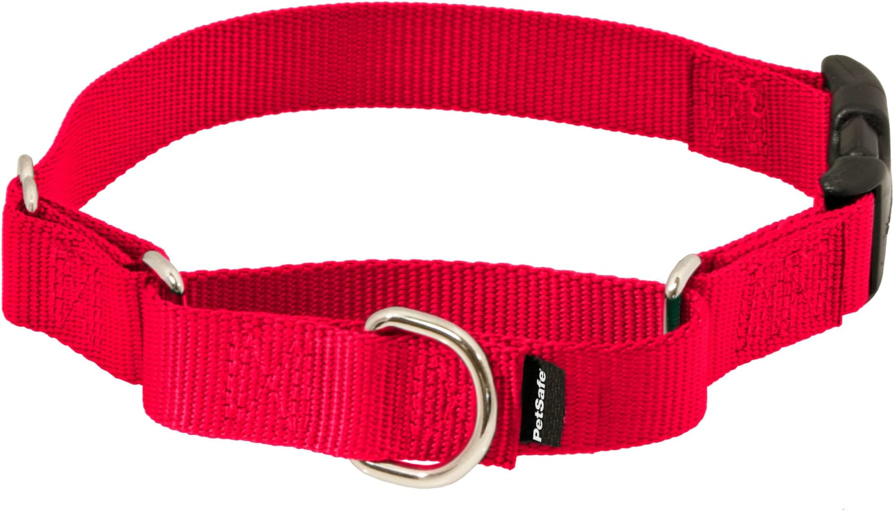 PetSafe Martingale Collar with Quick Snap Buckle, 3/4" Medium, Red