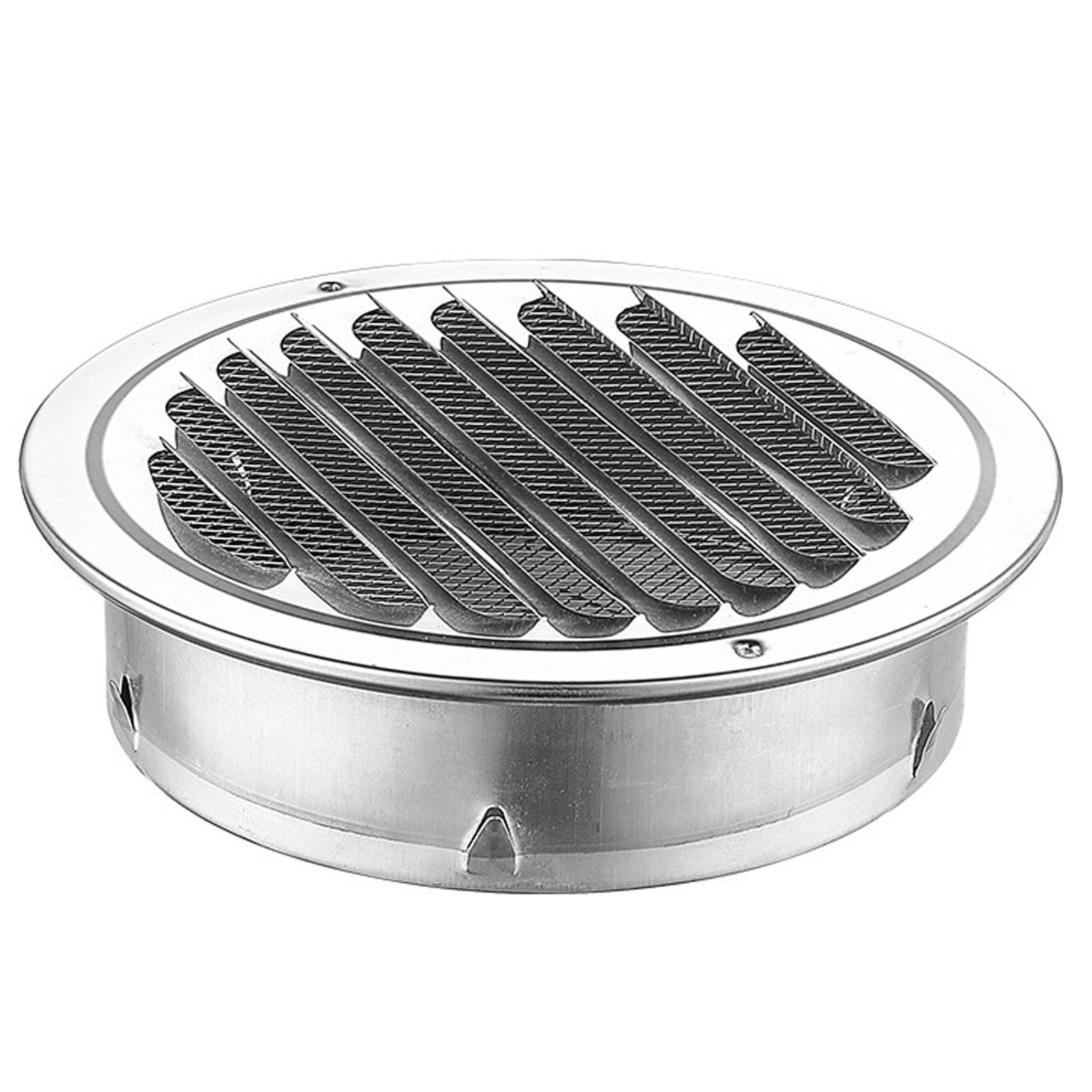 Rejillas De Ventilación para Chimenea De Acero Galvanizado, De Acero Inoxidable, con Rejillas Integradas. Aptas para Instalación En Pared O Techo. Ideales para Baños Y Áticos..E-15cm