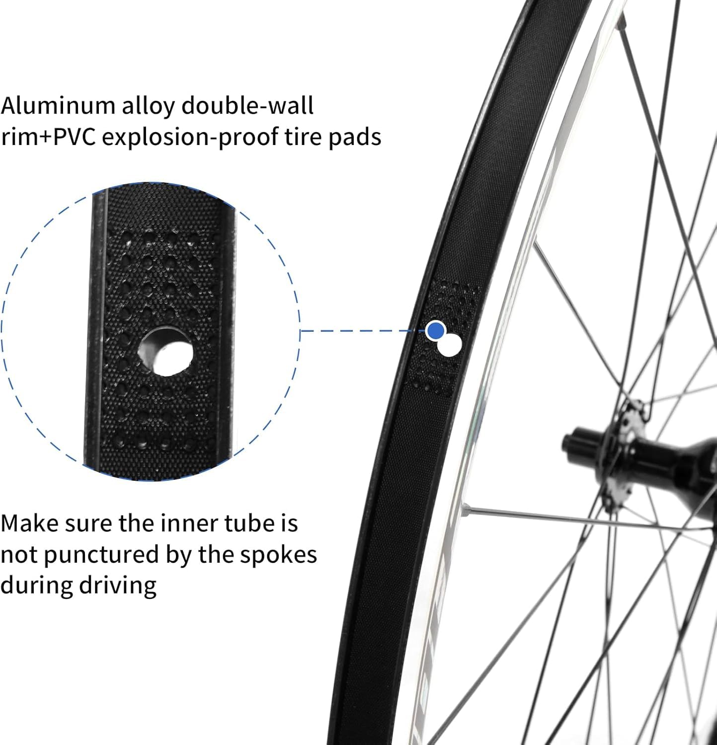 700C Rennrad-Laufradsatz, Ultraleichtes 30mm Rennrad-Laufrad aus Aluminiumlegierung, 20H vorne/24H hinten hochfeste Felgen, 700c Clincher, Felgenbremse, Kompatibel mit 8-12 Gang Kassetten