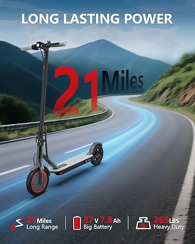 Miniatura 3 de NAVIC Electric Scooter with Dual SuspensionBraking, 350W500W Motor, 1922 Mph,Max 22252749Miles Range, Foldable E Scooter for Adults with App