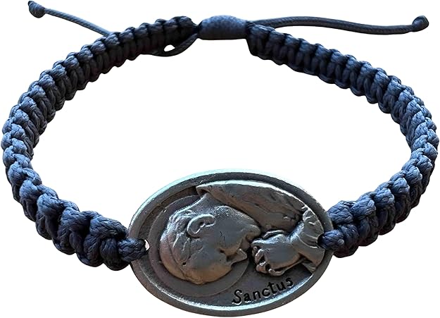 Saint St Pope John Paul Second Catholic Protection Medal Saint Bracelet