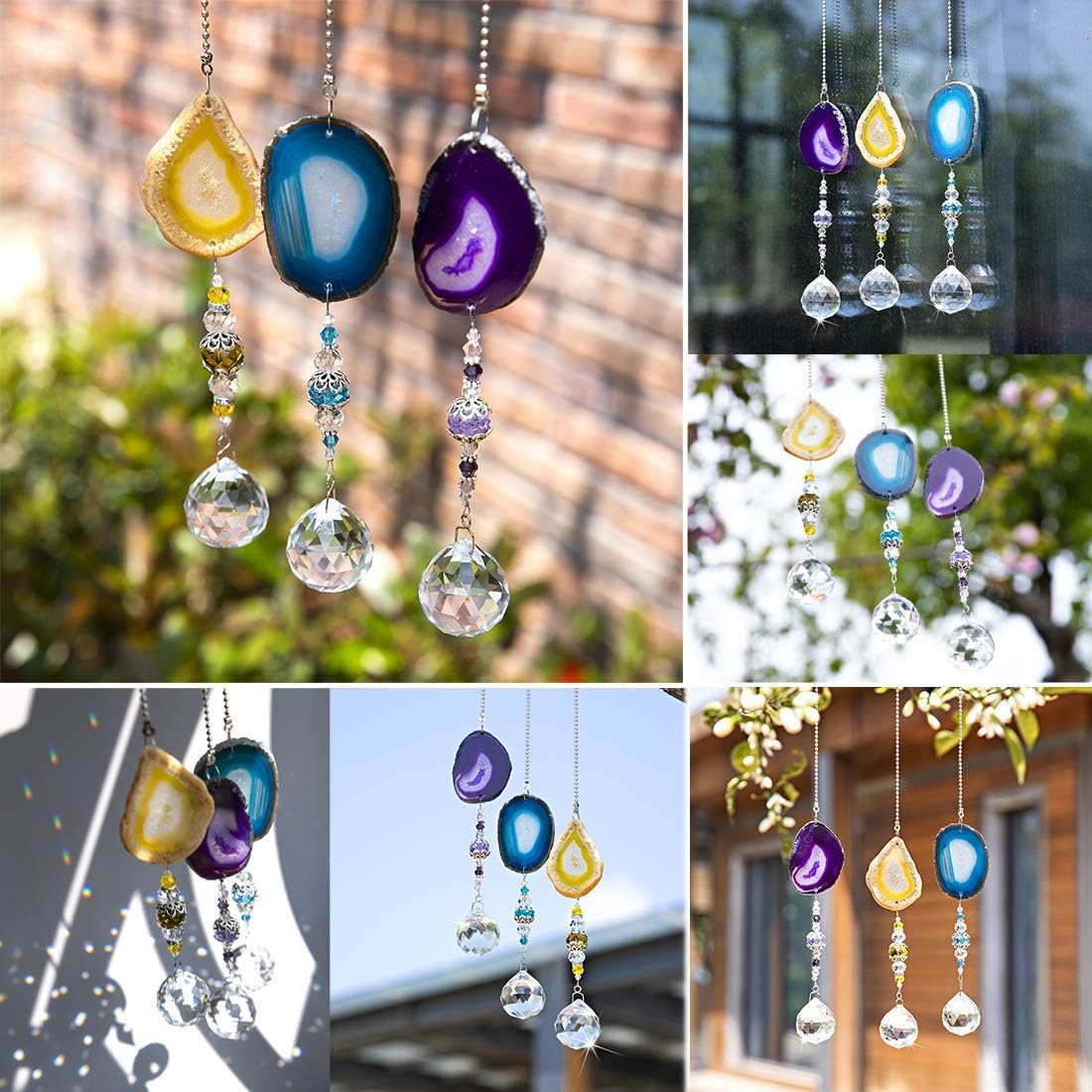 H&D HYALINE & DORA Sun Catcher Window Hanging Crystal Rainbow Maker Prisms Ornament