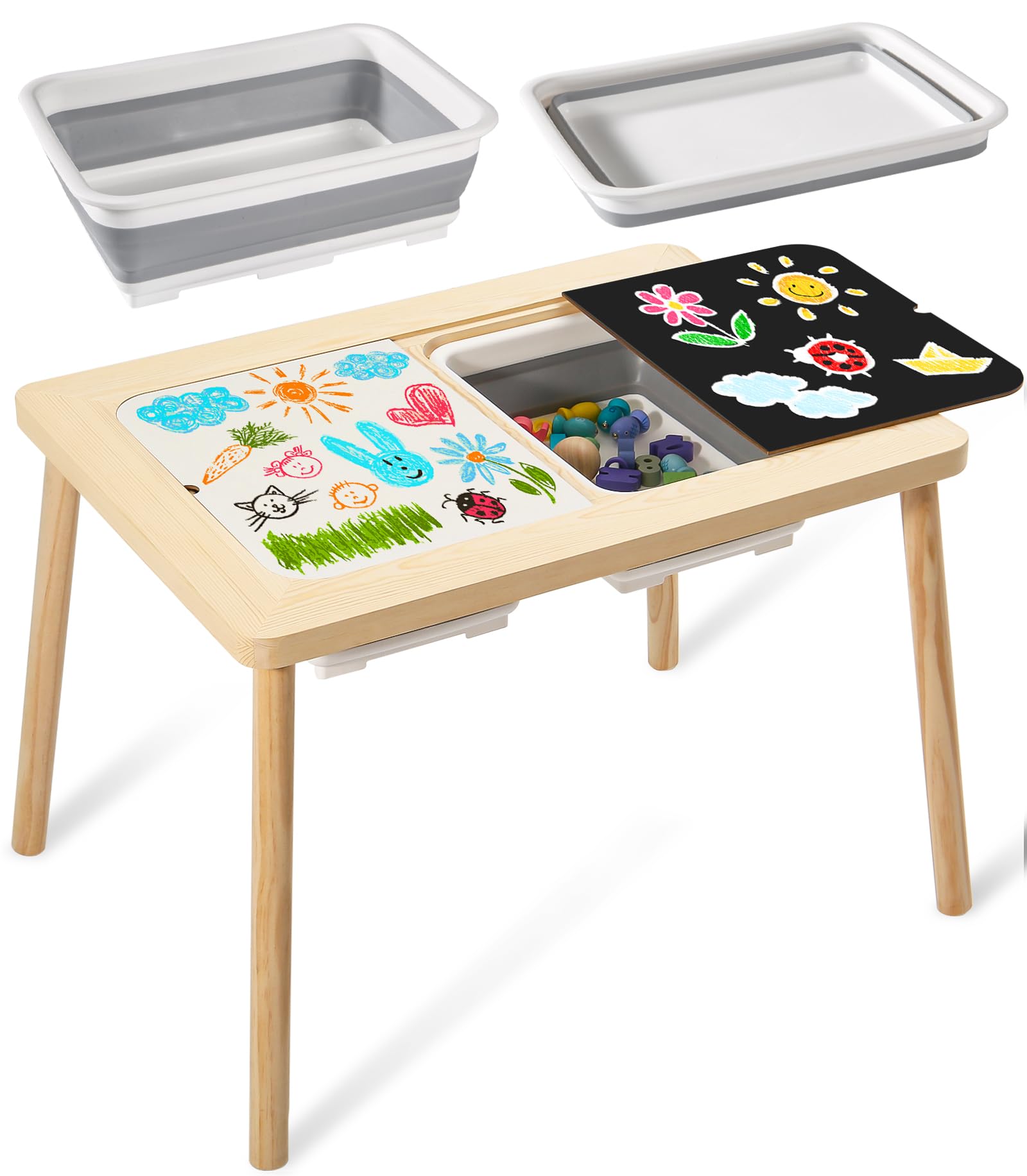 Snapklik.com : Purelax 5 In 1 Childrens Sensory Table, Multifunction ...