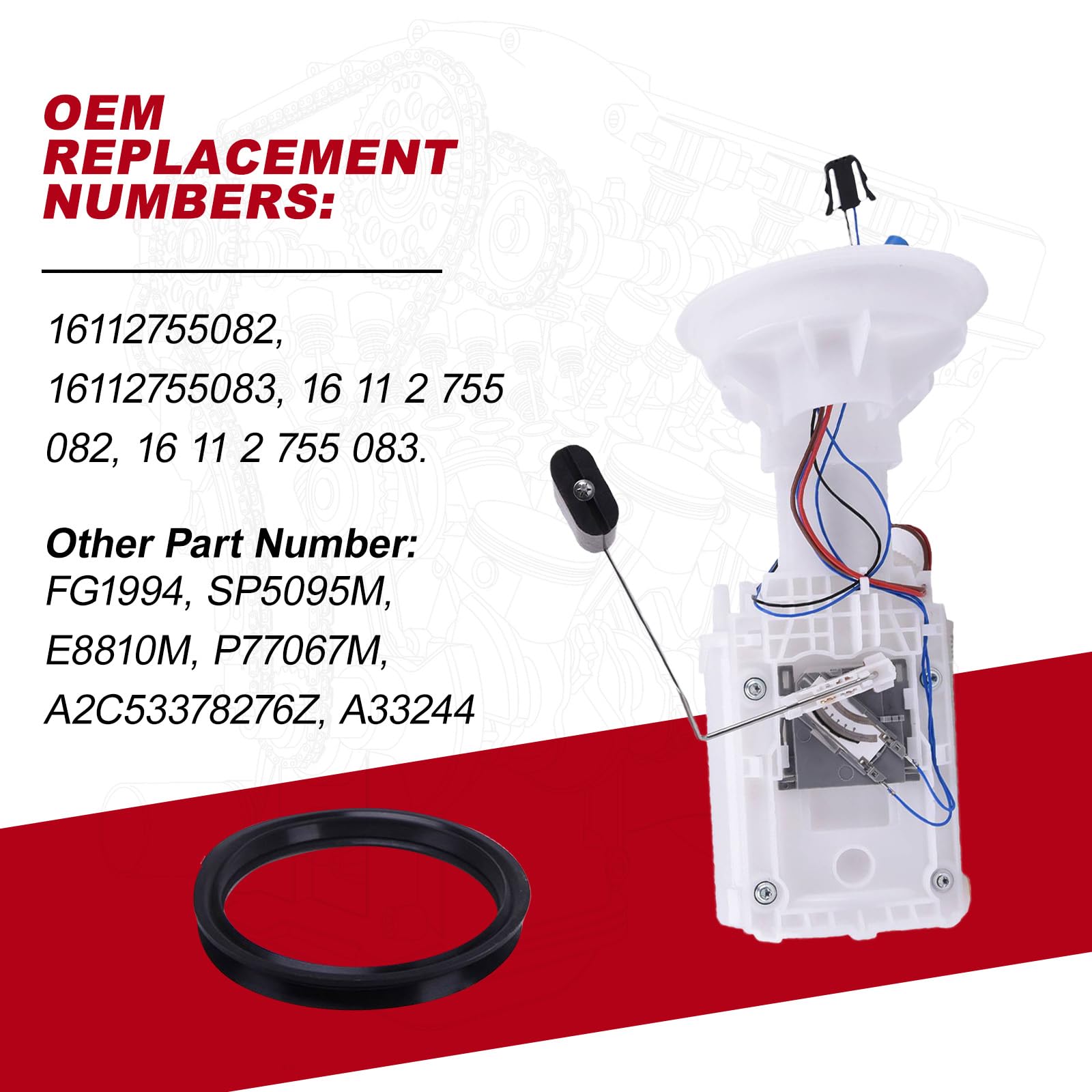 Amazon.com: Bapmic 16112755082 Electric Fuel Pump Module Assembly  