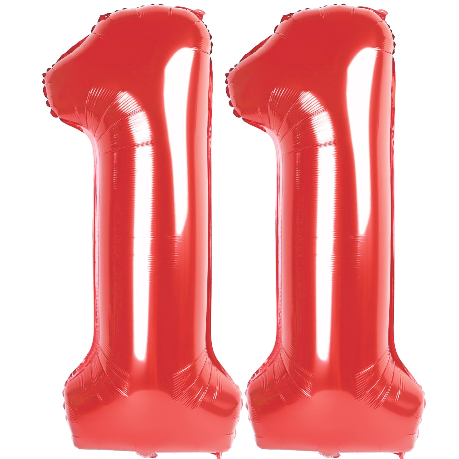 Red Number 11 Balloon 40 inch, 11 Number Balloons, 11th Red Birthday Decorations, 11 Year Old Girls Boys Party Supplies