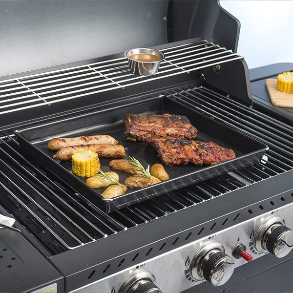 Durandal Selection Plaque Barbecue 1.5 litres | Petit Plat de Cuisson BBQ| Plaque Four antiadhésive| Plaque de Cuisson Four - 4