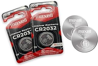 Maxell CR2032, Main Battery Master Lithium Coin Cell Battery 3 V Blister Pack of 2 by Maxell