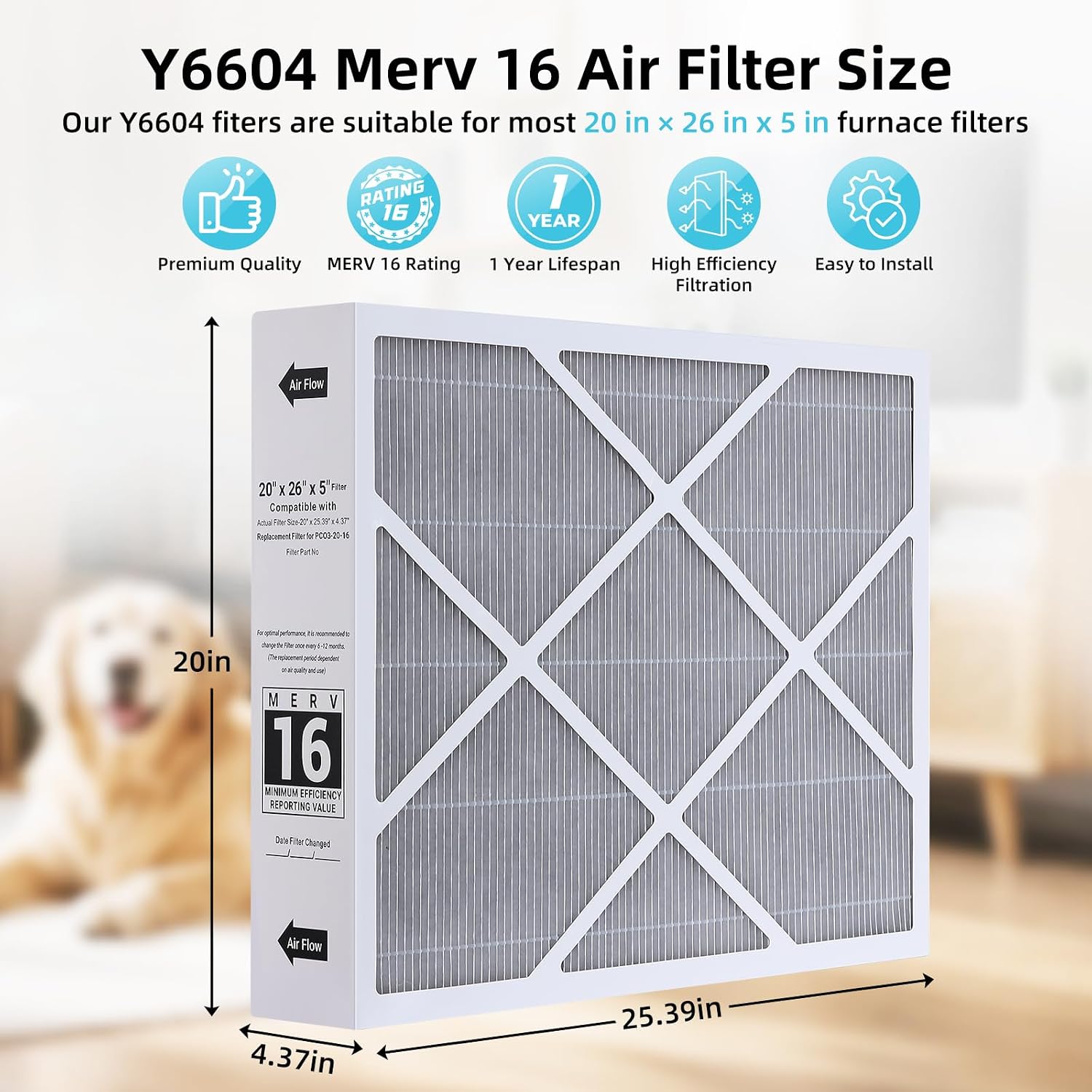 2 Pack Y6604 Compatible with Lennox Y6604 & PureAir PCO3-20-16 Air Systems image 2