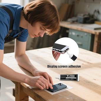 T-7000 Display Adhesive - Phone Repair Glue, Precision Bond | Sweatproof Craft Sealant, Gel During Model Building While Assisting in Electronics Fixes, Jewelry Assembly, and Custom Art