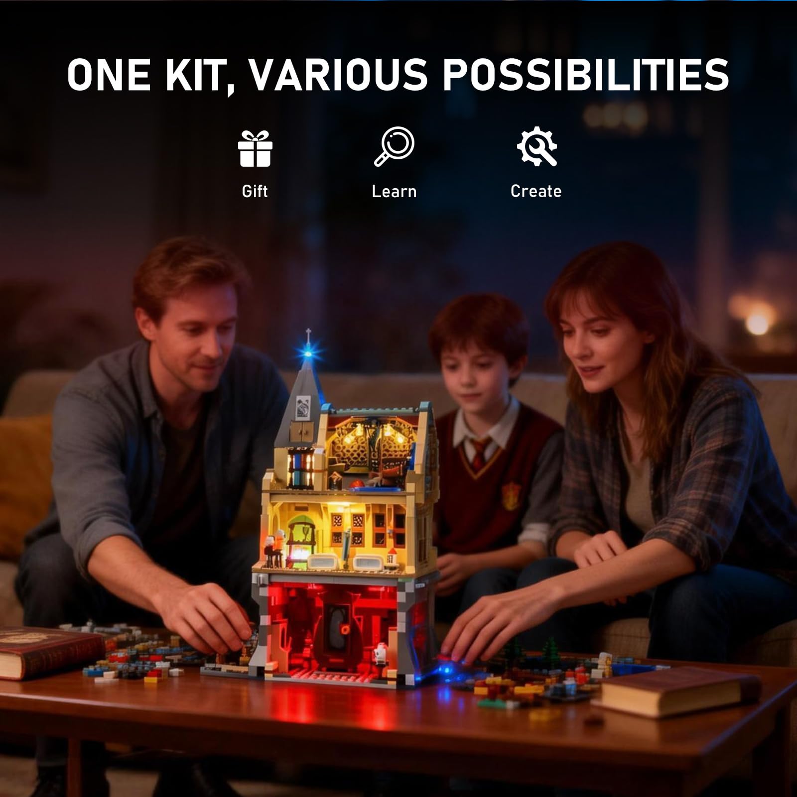 BRIKSMAX Zestaw oświetleniowy 2.0 kompatybilny z Lego Harry Potter Castle: Skrzydło szpitalne 76463 Zestawy budowlane - Oryginalne zestawy oświetlenia LED (tylko akcesoria) do ekspozycji, prezentów i