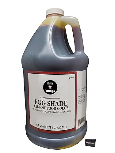 Bits N Things - Colorante para alimentos amarillo con sombra de huevo, 128 onzas