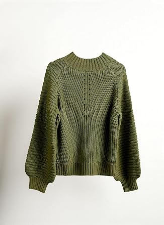 Imily Bela Girls Sweaters Kids Casual Bell Sleeve Knit Pullover Jumper Tops