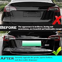 Vista 3 de YHCDSEA Emblema de doble motor para decoración a cuadros compatible con Tesla Model 3 Y X S accesorios (A-Plaid)