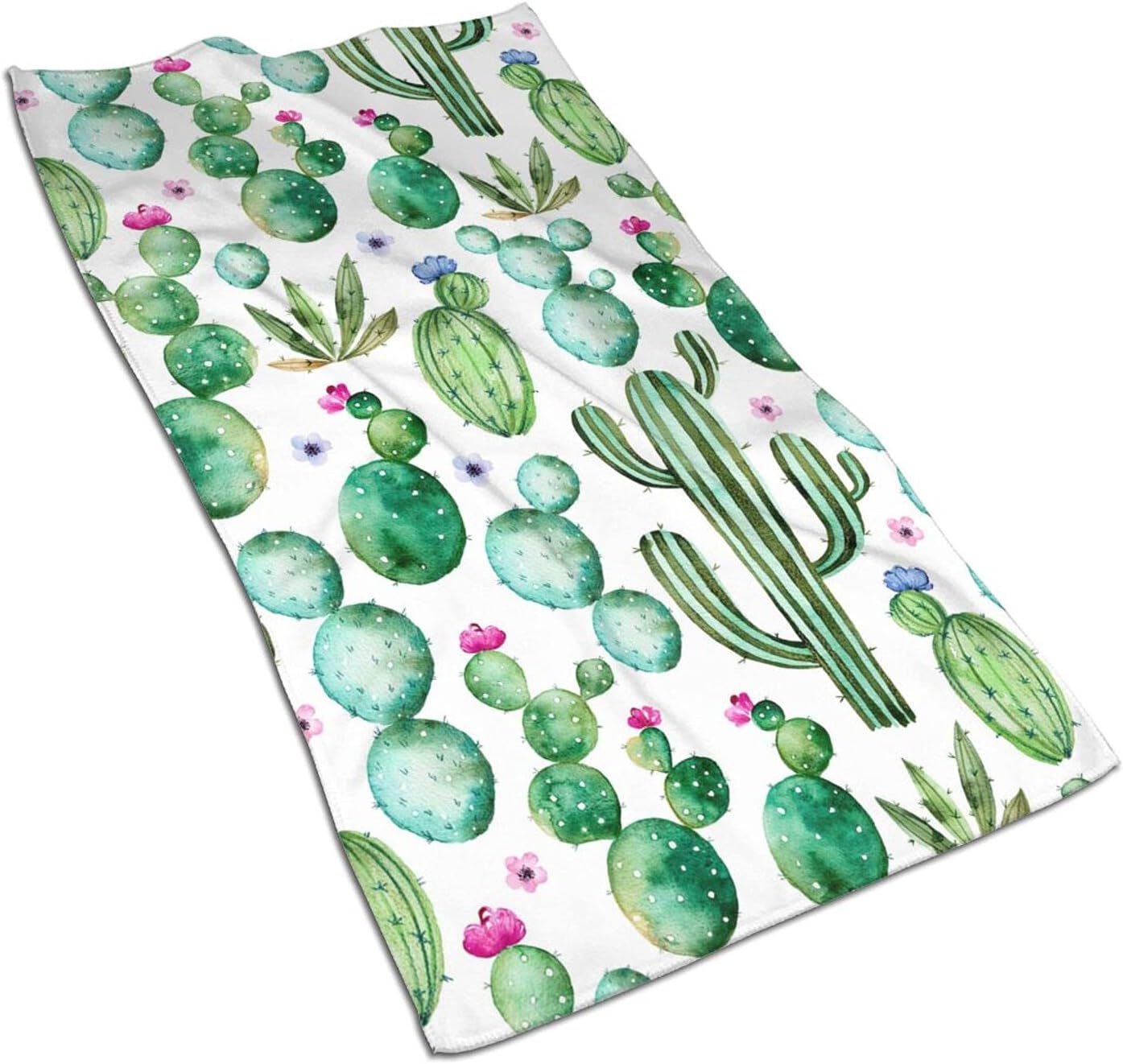MSGUIDE Cactus Large Hand Towels Bath Towel Ultra Soft Highly Absorbent