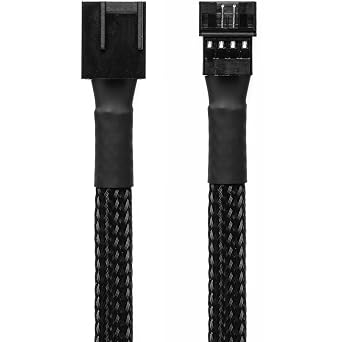 CRJ Micro 4-Pin GPU Fan Header Adapter Cable - 12-inch 30cm, Black Sleeved - Male Micro PH 2.0mm 4-Pin PWM Fan Header Adapter for Graphics Card Fans and Pumps