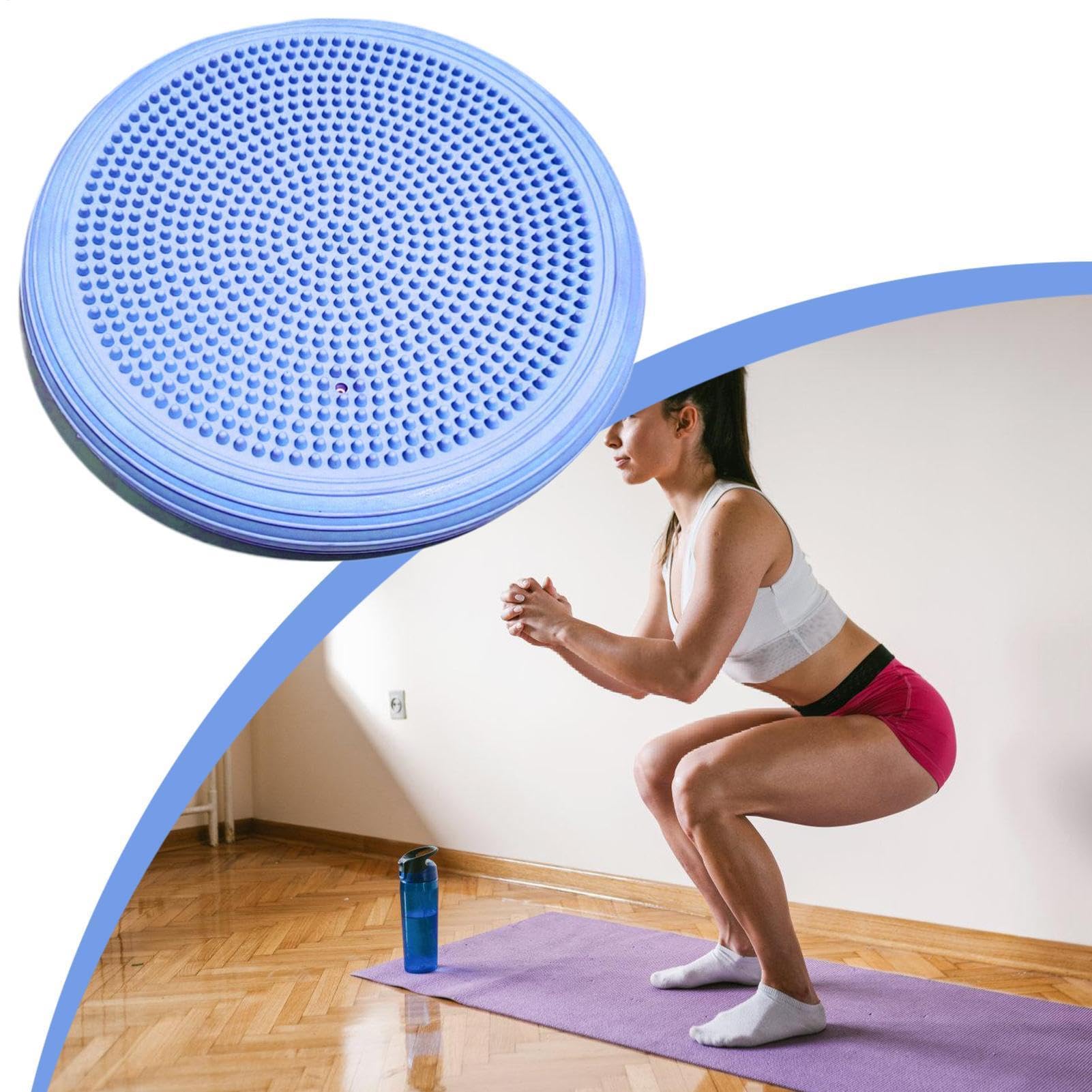 Fitness Balance Pad, Balance Disc - Cuscino da Massaggio Gonfiabile - Bolla Portatile Con Pompa Di Gonfiaggio, Tappetino Gonfiabile Antiscivolo Nucleo Forza