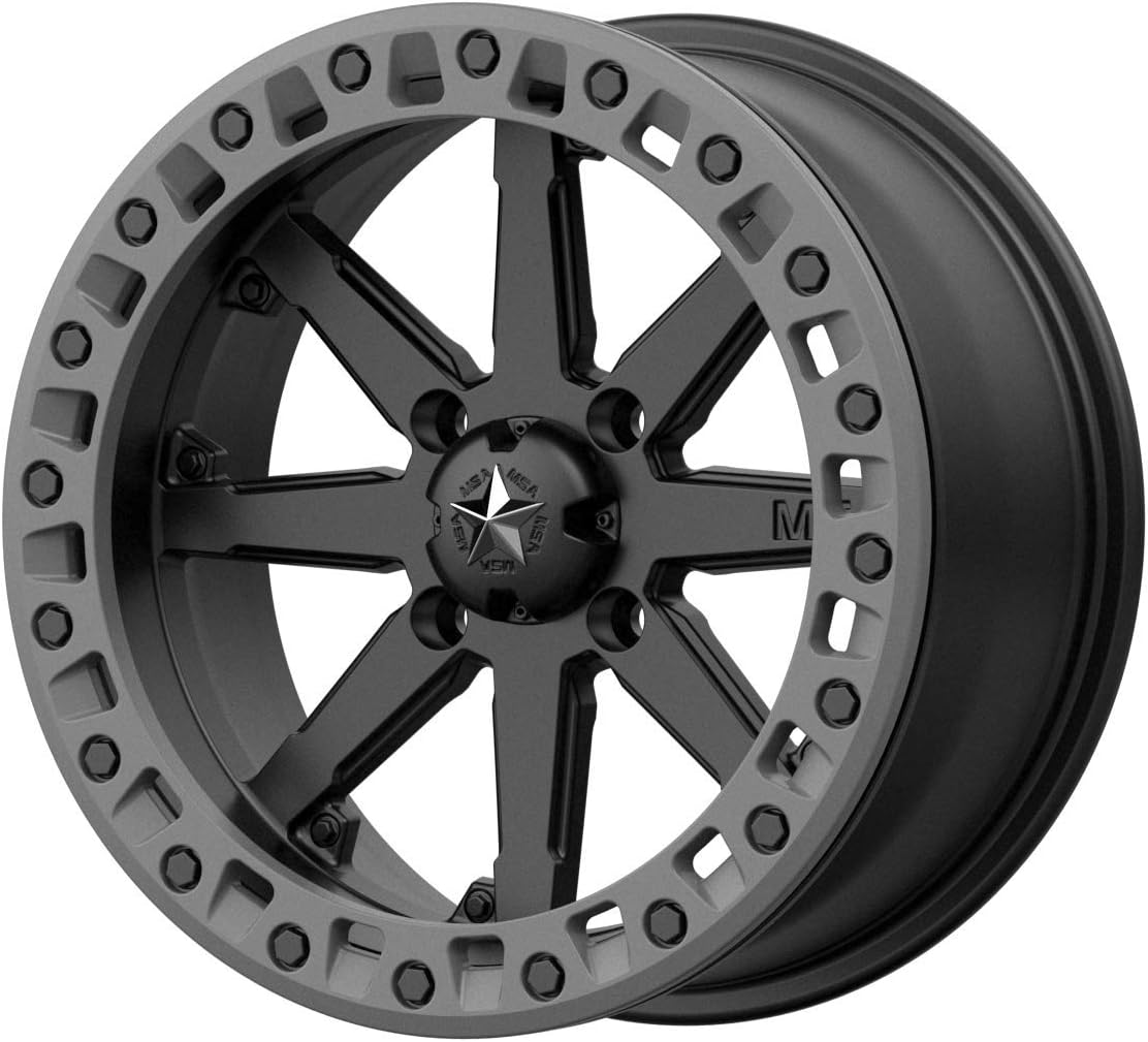 MSA Offroad Wheels MA31 14X7 4X110 S-BLK M-GRY RG 00MM - M31-04710