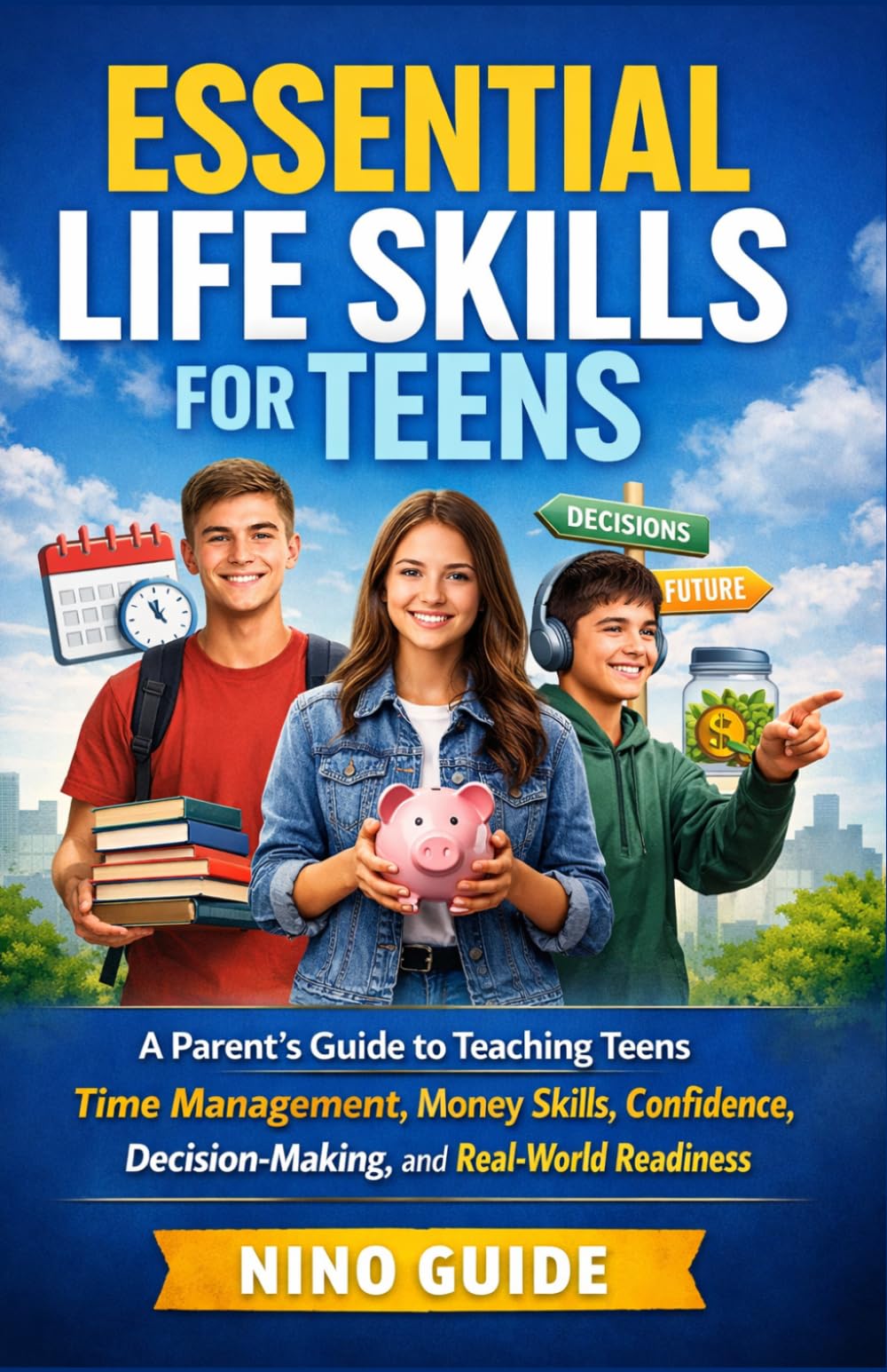 ESSENTIAL LIFE SKILLS FOR TEENS: A Parent’s Guide to Teaching Teens Time Management, Money Skills, Confidence, Decision-Making, and Real-World Readiness