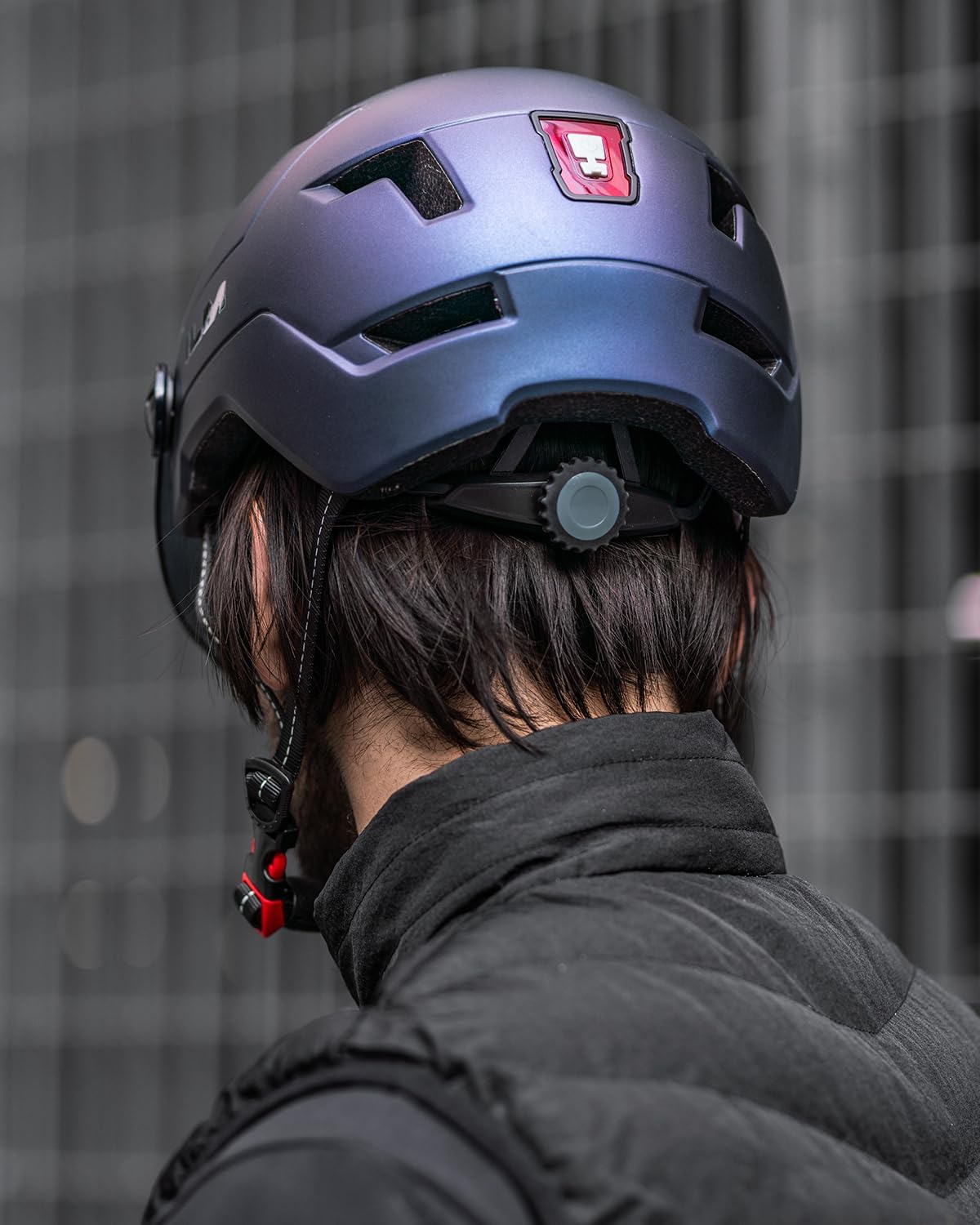 ILM Adult Bike Helmet with USB Rechargeable LED Front and Back Light Mountain&Road Bicycle Helmets for Men Women Removable Goggle Cycling Helmet E3-10L - Image 8