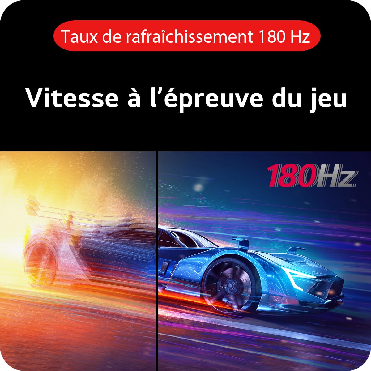 LG Ultragear™ 27GS60QC-B.AEU Ecran PC Gaming 27" - Dalle VA résolution QHD (2560x1440), 1ms 180Hz, HDR 10, sRGB99% (CIE1931), AMD FreeSync, inclinable, réglable en Hauteur