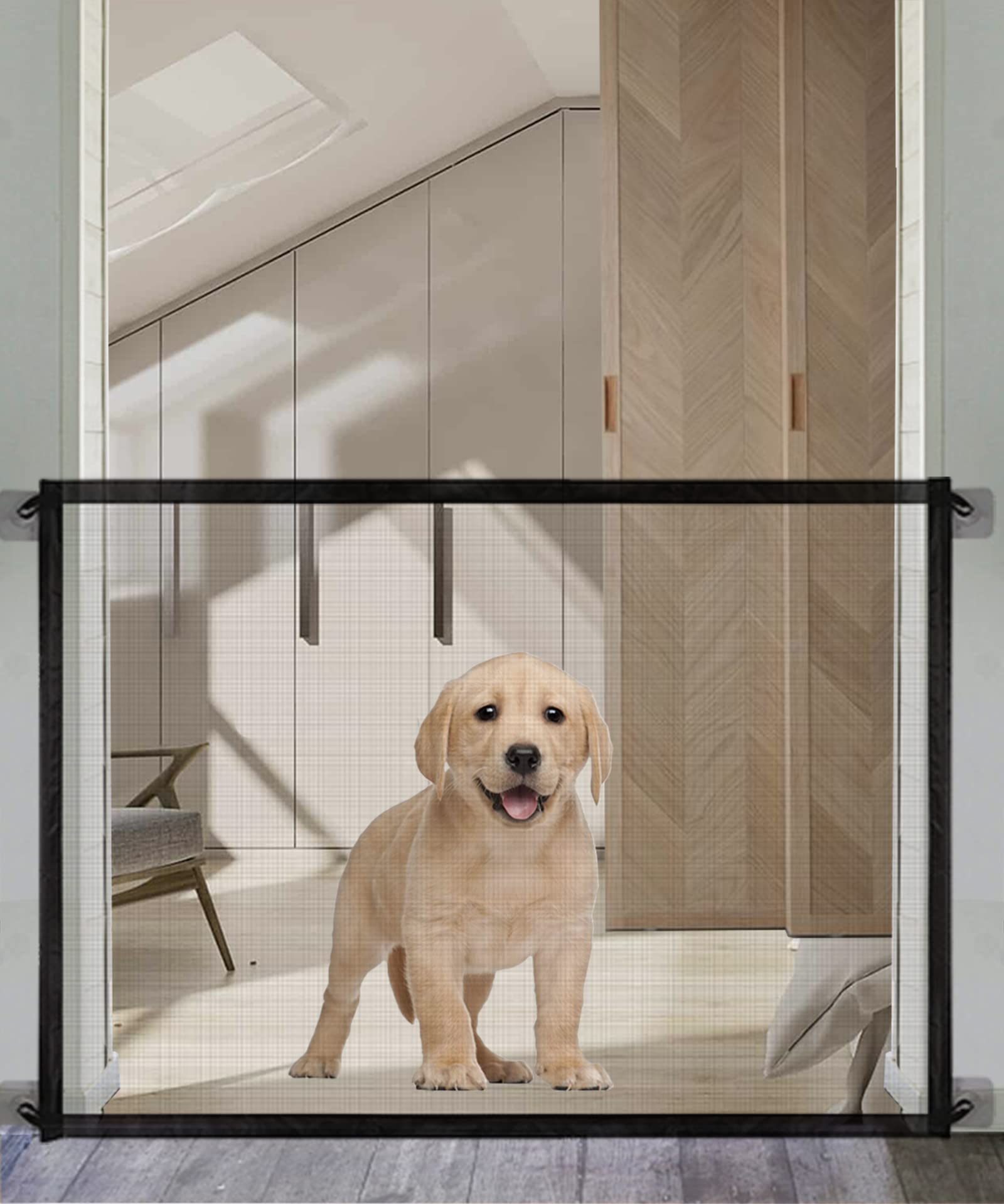 Buy Baby Gate Pet Gate Magic Gate for Dogs, Queenii Safety Guard Gate