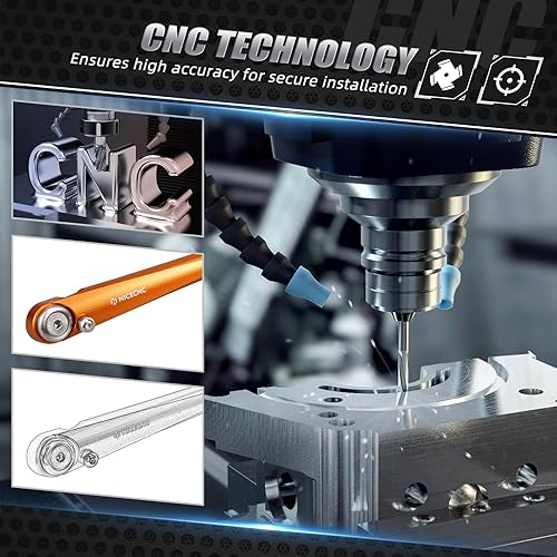 Miniatura 5 de NICECNC Soporte lateral acortado naranja compatible con KTM 125-500 150 200 250 300 400 450 500 EXCEXCFEXCF Six DaysXCWXCW TPIXCW Six DaysXCFXCFW