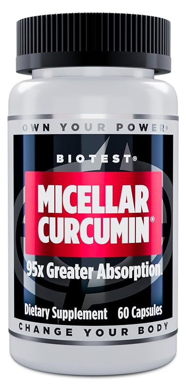 Biotest Suplemento de Curcumina Micelar 400 mg 60 cápsulas