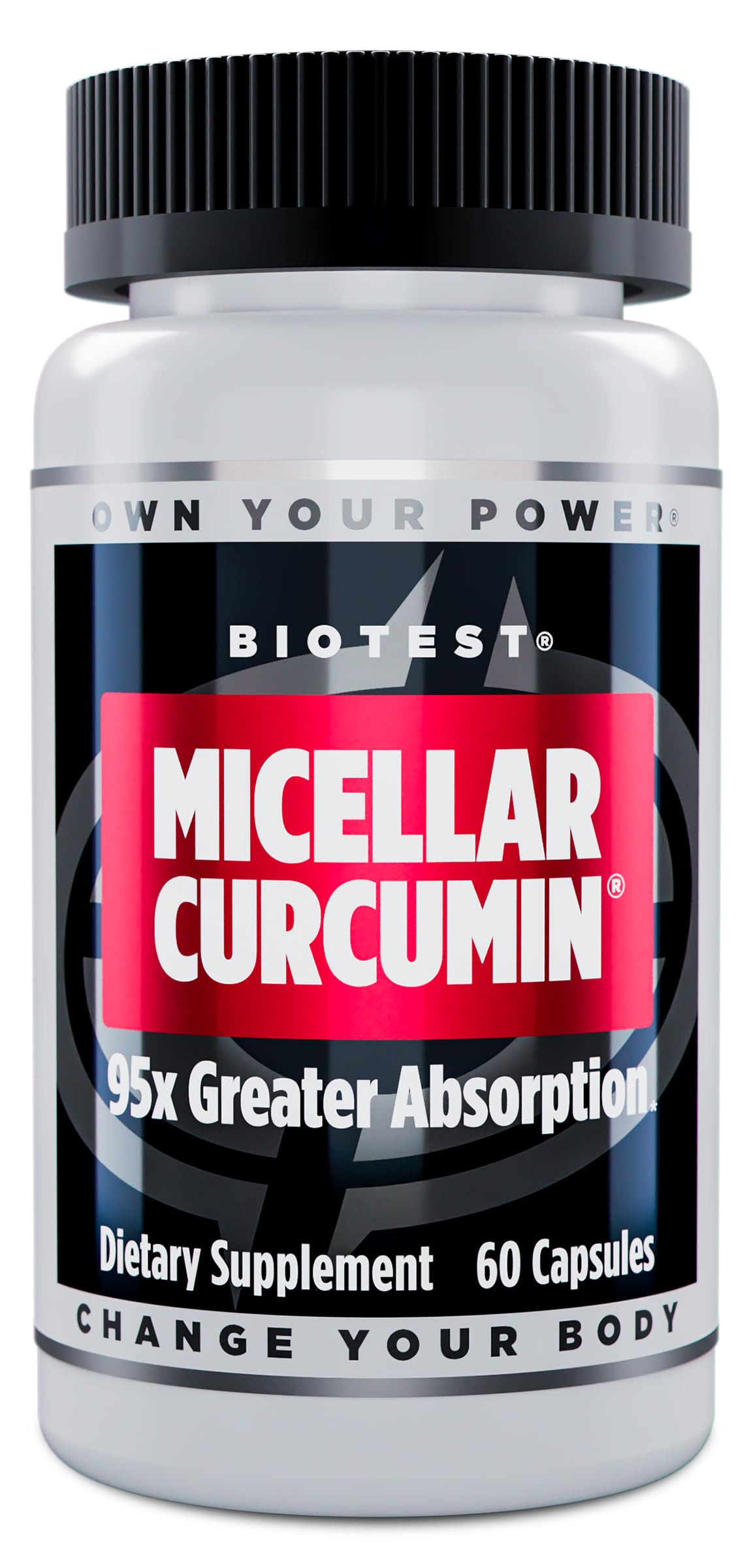Biotest Micellar Curcumin - 95x Greater Absorption, UCLA Developed - 60 Servings