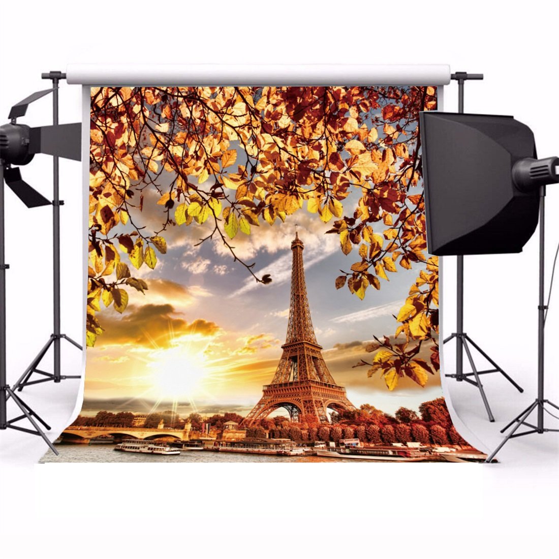 YongFoto 1,5x1m Vinile Sfondo Fotografico Autumn Forest