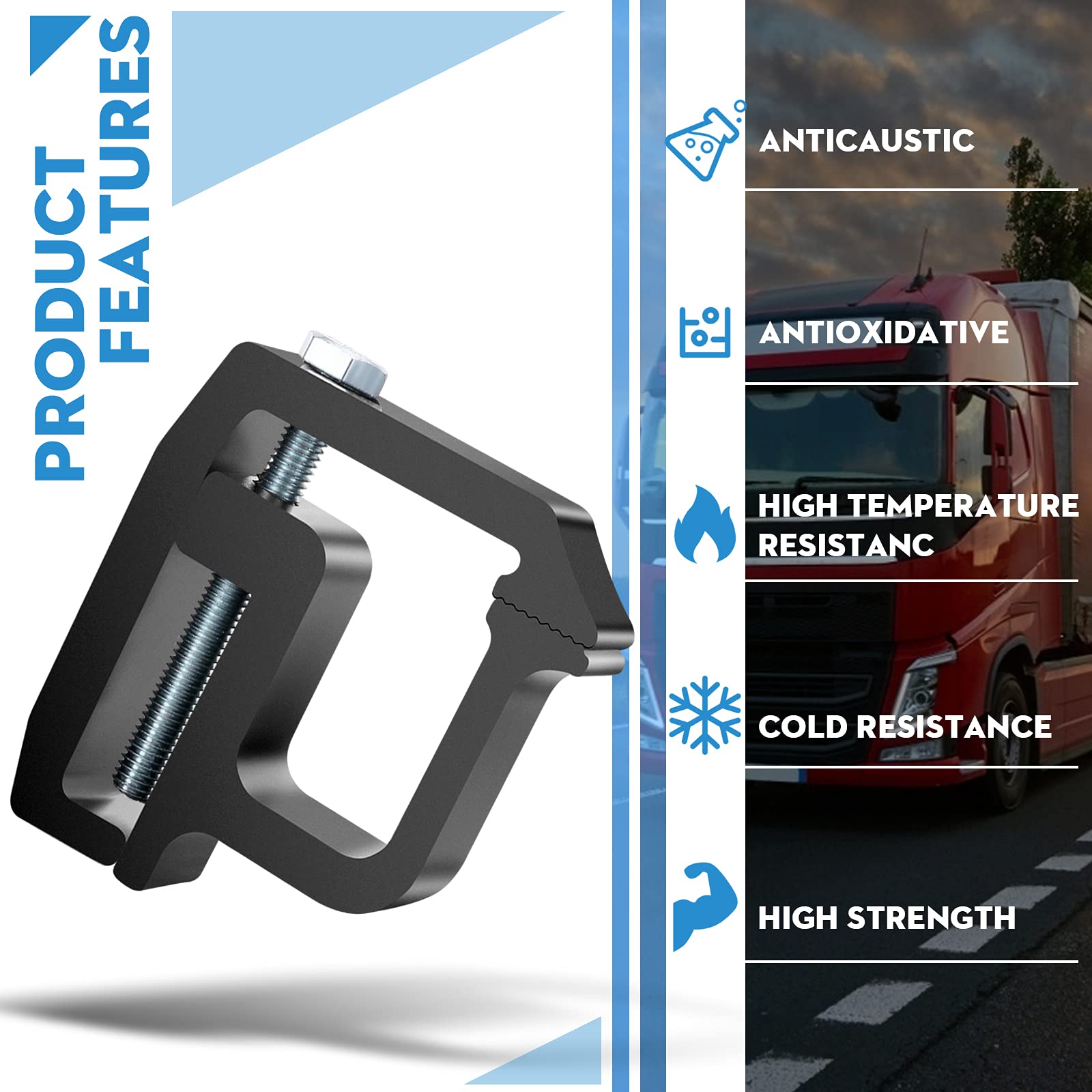 Buy ovsor Truck Topper Clamps 4 Pack Mounting Clamps Truck Cap Clamps