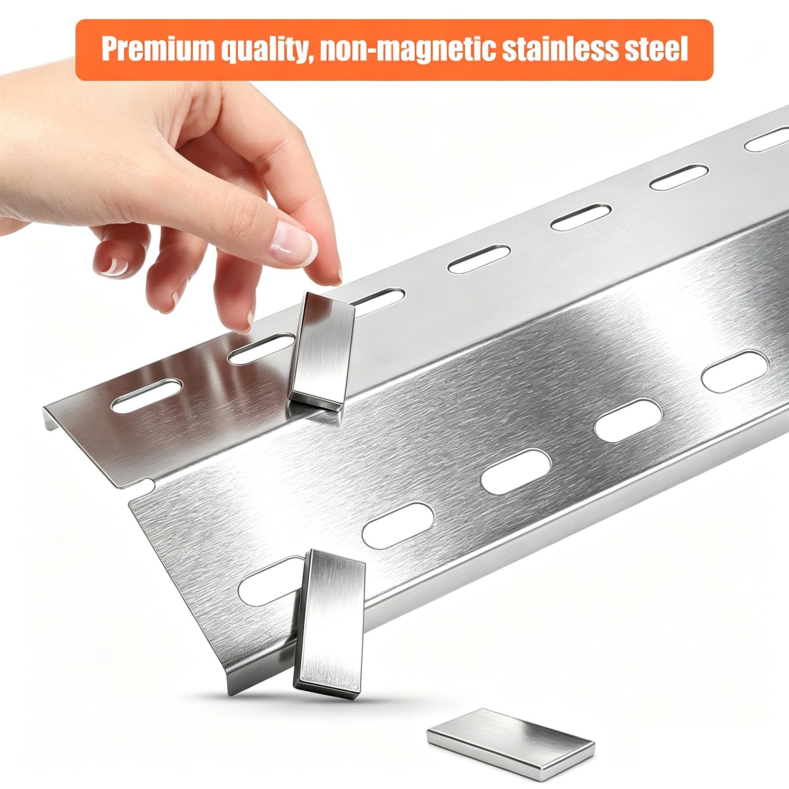 GFTIME 36,5 x 12cm Coperchio bruciatore universale in acciaio inox Piastra riscaldante Bruciatore Pezzi di ricambio per Enders Chicago 3, Enders Boston Pro 3K/ 6 Kr Turbo, Tepro 3561, Barbecook Brahma