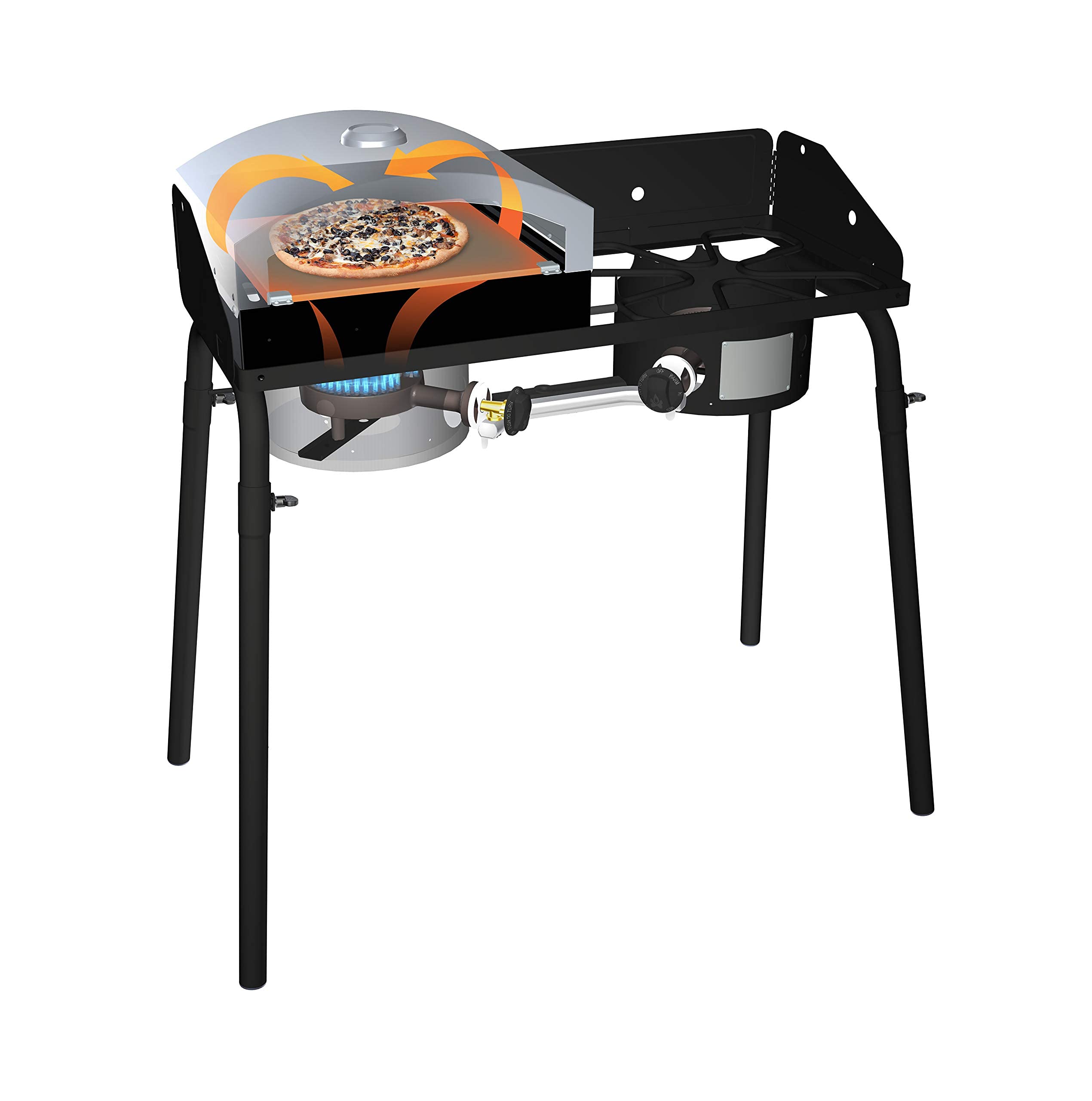 Camp Chef Artisan Outdoor Pizza Oven, 14" Single Burner Accessory